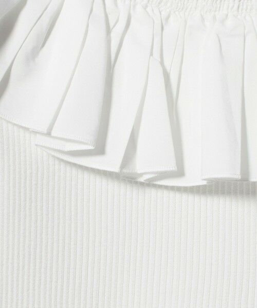 UNITED ARROWS / ユナイテッドアローズ ニット・セーター | ギャザー オフショルダー 7分袖ニット ‐ウォッシャブル‐ | 詳細7