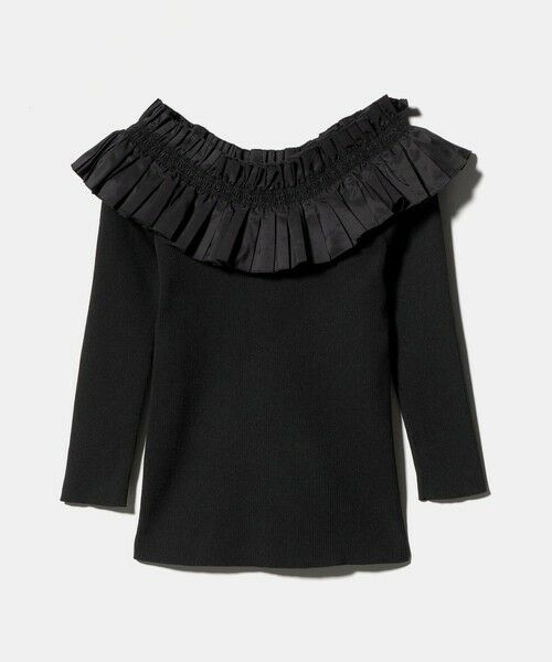 UNITED ARROWS / ユナイテッドアローズ ニット・セーター | ギャザー オフショルダー 7分袖ニット ‐ウォッシャブル‐ | 詳細11