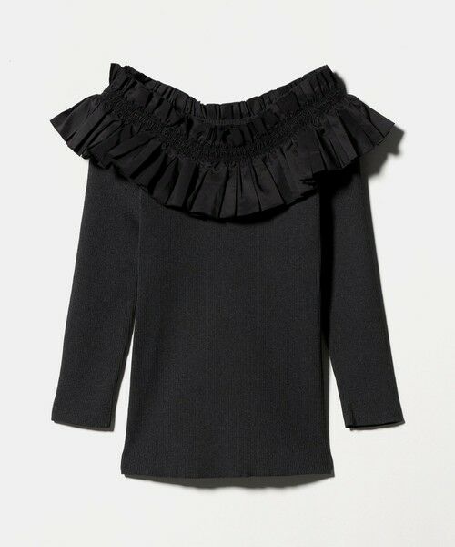 UNITED ARROWS / ユナイテッドアローズ ニット・セーター | ギャザー オフショルダー 7分袖ニット ‐ウォッシャブル‐ | 詳細22