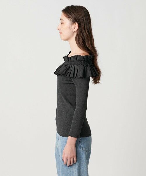 UNITED ARROWS / ユナイテッドアローズ ニット・セーター | ギャザー オフショルダー 7分袖ニット ‐ウォッシャブル‐ | 詳細19