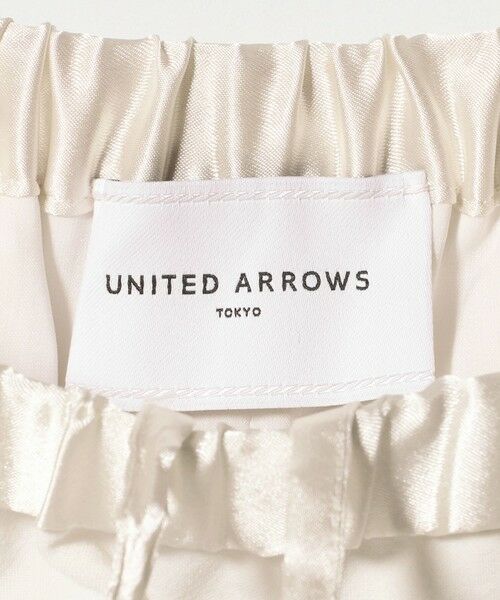 UNITED ARROWS / ユナイテッドアローズ その他パンツ | サテンウエスト イージーパンツ ホワイト -ウォッシャブル- | 詳細15