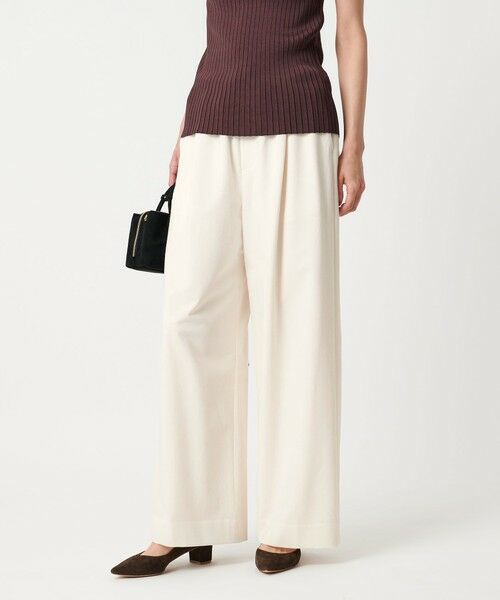 UNITED ARROWS / ユナイテッドアローズ その他パンツ | サテンウエスト イージーパンツ ホワイト -ウォッシャブル- | 詳細2