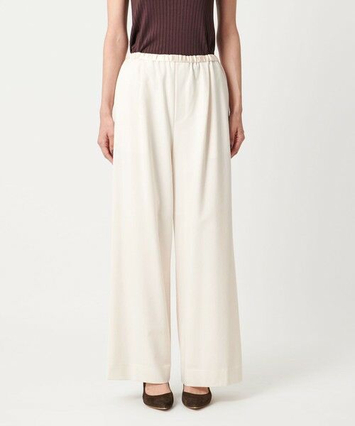 UNITED ARROWS / ユナイテッドアローズ その他パンツ | サテンウエスト イージーパンツ ホワイト -ウォッシャブル- | 詳細4