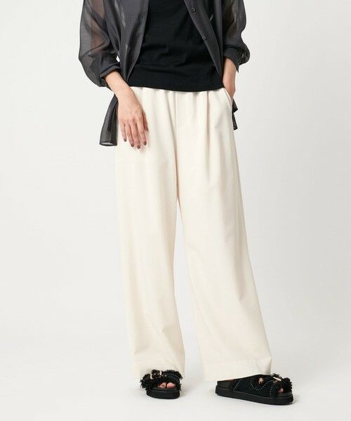 UNITED ARROWS/ユナイテッドアローズ サテンウエスト イージーパンツ ホワイト -ウォッシャブル- OFF WHITE S(36) UNITED ARROWS/ユナイテッドアローズ サテンウエスト イージーパンツ ホワイト -ウォッシャブル- OFF WHITE S(36)