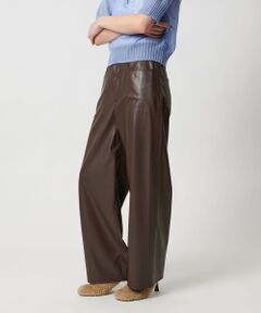 UNITED ARROWS / ユナイテッドアローズ その他パンツ | レザーライク ストレート パンツ ウォッシャブル