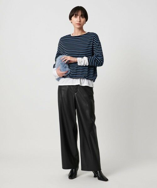 UNITED ARROWS / ユナイテッドアローズ その他パンツ | レザーライク ストレート パンツ ウォッシャブル | 詳細1