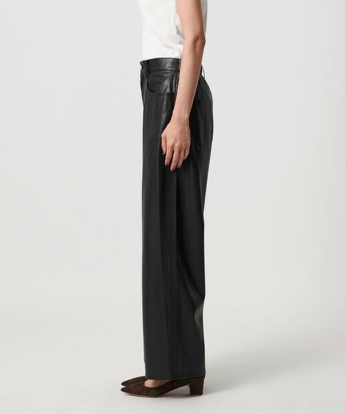 UNITED ARROWS / ユナイテッドアローズ その他パンツ | レザーライク ストレート パンツ ウォッシャブル | 詳細7