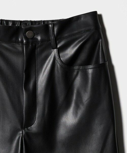 UNITED ARROWS / ユナイテッドアローズ その他パンツ | レザーライク ストレート パンツ ウォッシャブル | 詳細11