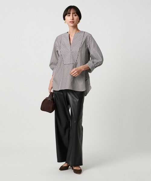 UNITED ARROWS / ユナイテッドアローズ その他パンツ | レザーライク ストレート パンツ ウォッシャブル | 詳細3