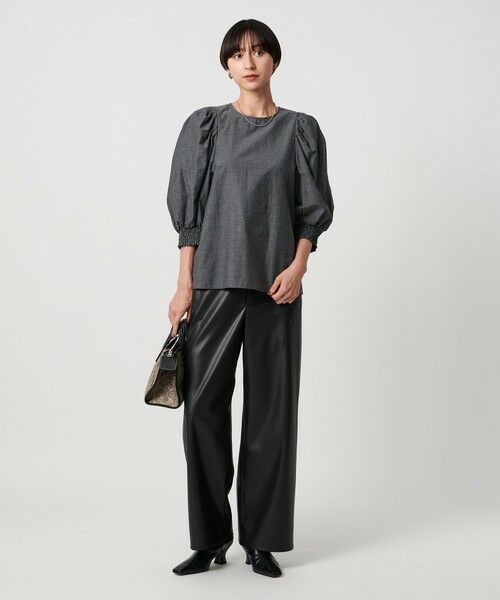 UNITED ARROWS / ユナイテッドアローズ その他パンツ | レザーライク ストレート パンツ ウォッシャブル | 詳細4