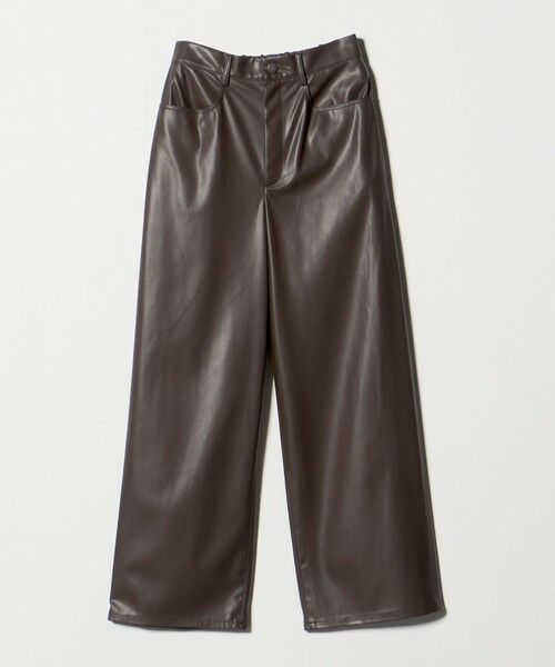 UNITED ARROWS / ユナイテッドアローズ その他パンツ | レザーライク ストレート パンツ ウォッシャブル | 詳細21