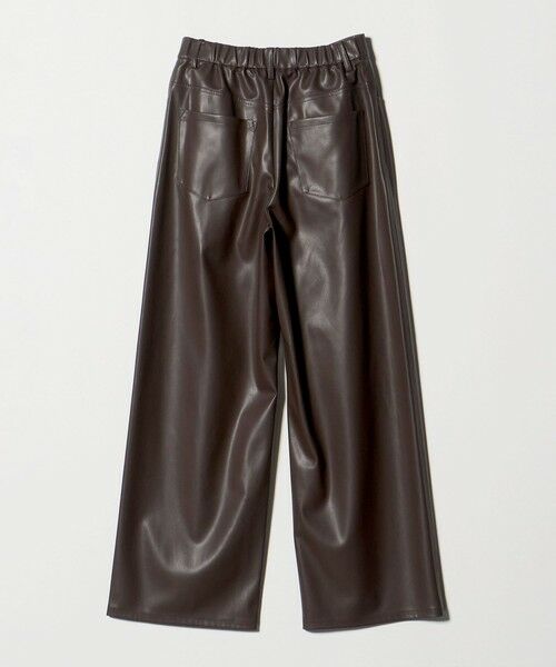 UNITED ARROWS / ユナイテッドアローズ その他パンツ | レザーライク ストレート パンツ ウォッシャブル | 詳細22