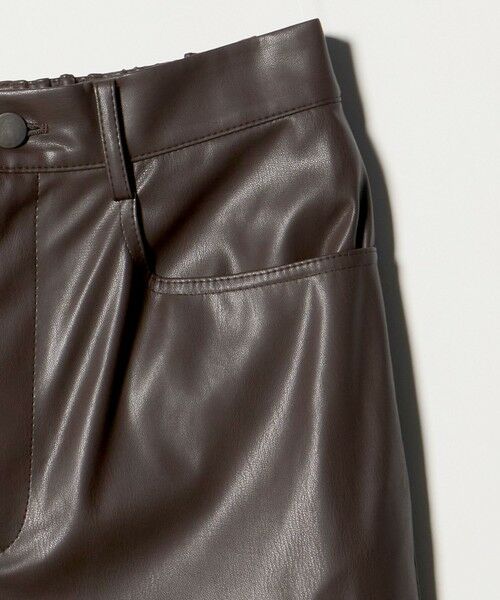 UNITED ARROWS / ユナイテッドアローズ その他パンツ | レザーライク ストレート パンツ ウォッシャブル | 詳細23