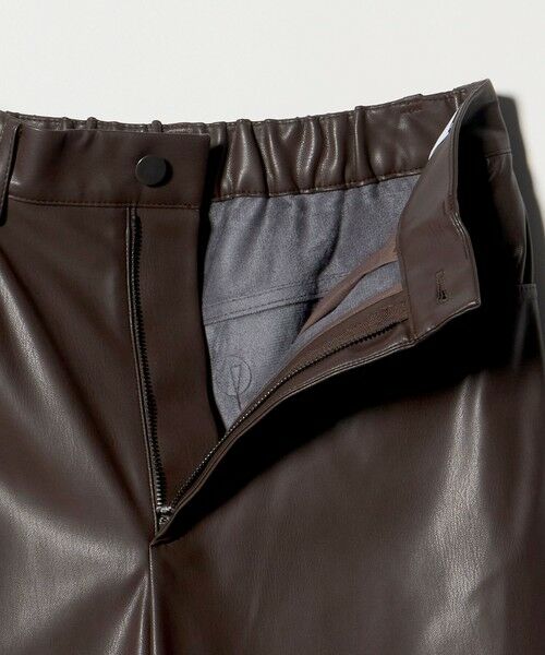 UNITED ARROWS / ユナイテッドアローズ その他パンツ | レザーライク ストレート パンツ ウォッシャブル | 詳細24