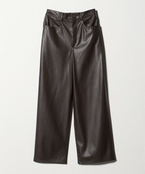 UNITED ARROWS / ユナイテッドアローズ その他パンツ | レザーライク ストレート パンツ ウォッシャブル | 詳細17
