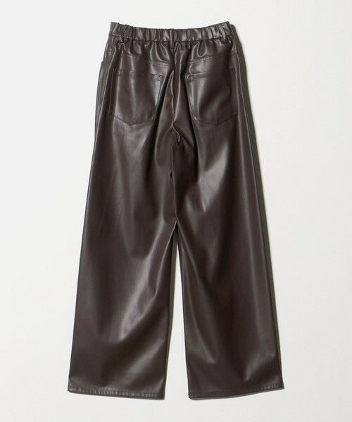 UNITED ARROWS / ユナイテッドアローズ その他パンツ | レザーライク ストレート パンツ ウォッシャブル | 詳細17
