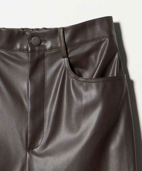 UNITED ARROWS / ユナイテッドアローズ その他パンツ | レザーライク ストレート パンツ ウォッシャブル | 詳細18
