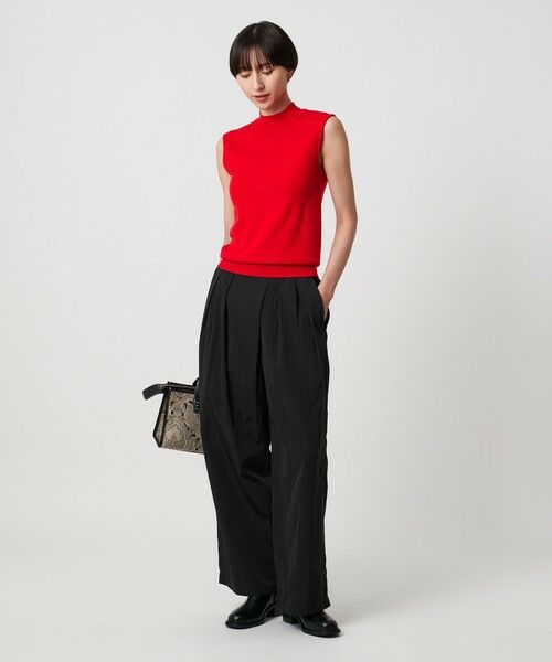 UNITED ARROWS / ユナイテッドアローズ その他パンツ | アシンメトリー タック ワイドパンツ はっ水 ウォッシャブル | 詳細1