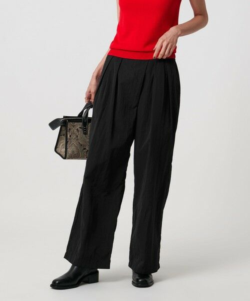 UNITED ARROWS / ユナイテッドアローズ その他パンツ | アシンメトリー タック ワイドパンツ はっ水 ウォッシャブル | 詳細2