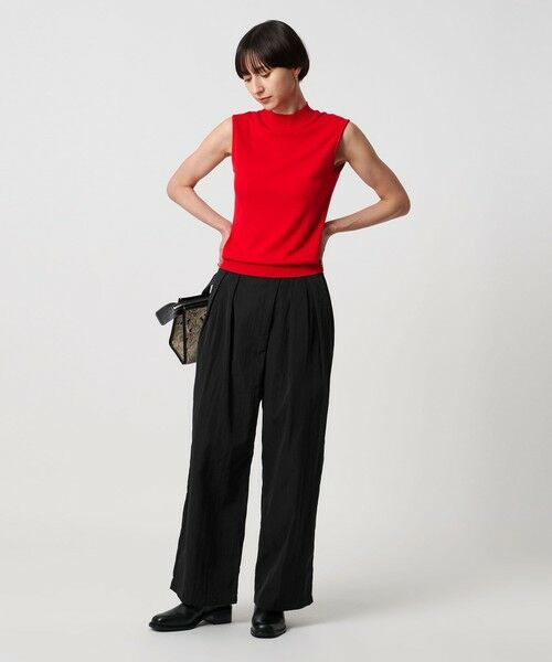 UNITED ARROWS / ユナイテッドアローズ その他パンツ | アシンメトリー タック ワイドパンツ はっ水 ウォッシャブル | 詳細3