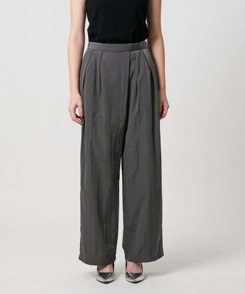 UNITED ARROWS / ユナイテッドアローズ その他パンツ | アシンメトリー タック ワイドパンツ はっ水 ウォッシャブル | 詳細11
