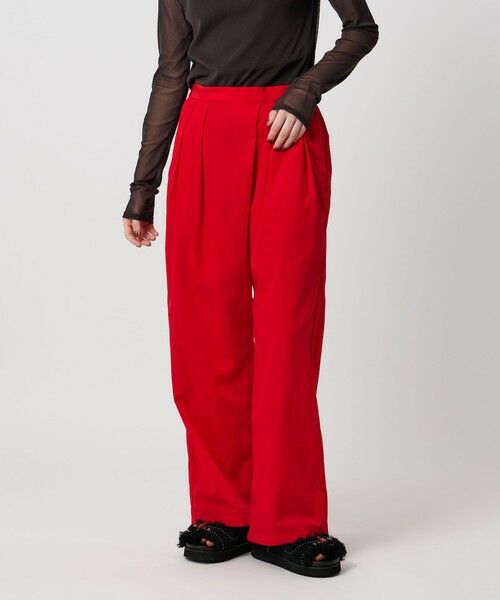 UNITED ARROWS / ユナイテッドアローズ その他パンツ | アシンメトリー タック ワイドパンツ はっ水 ウォッシャブル | 詳細19