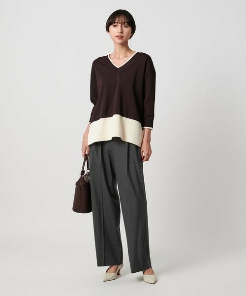 UNITED ARROWS / ユナイテッドアローズ その他パンツ | トロピカル ２タック ワイドパンツ ストレッチ | 詳細4