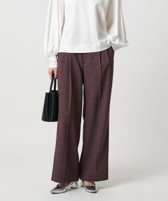 UNITED ARROWS / ユナイテッドアローズ スラックス・ドレスパンツ | 2タック メランジ ワイド パンツ ‐ウォッシャブル‐