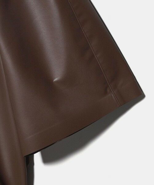 UNITED ARROWS / ユナイテッドアローズ シャツ・ブラウス | レザーライク ギャザー ブラウス ウォッシャブル | 詳細16