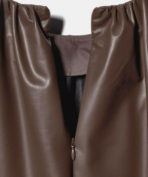 UNITED ARROWS / ユナイテッドアローズ シャツ・ブラウス | レザーライク ギャザー ブラウス ウォッシャブル | 詳細18