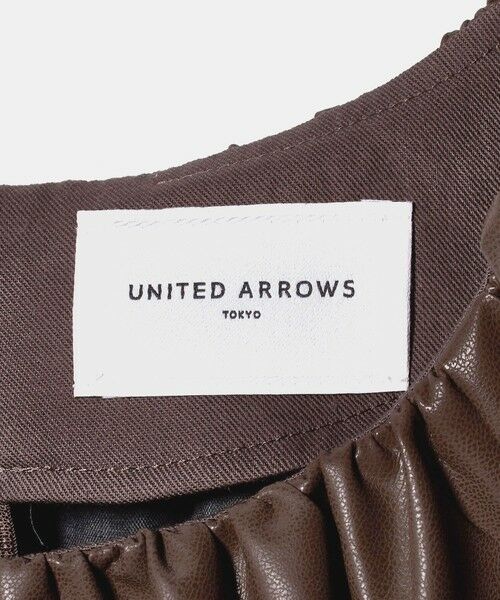 UNITED ARROWS / ユナイテッドアローズ シャツ・ブラウス | レザーライク ギャザー ブラウス ウォッシャブル | 詳細20