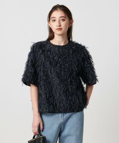 【今期】UNITED ARROWS フレアシルエット 半袖ブラウス 黒 SPiree K/S ショートスリーブ ブラウス（シャツ/ブラウス
