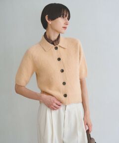 UNITED ARROWS / ユナイテッドアローズ ニット・セーター | フォックスカシミヤ ショートスリーブ ポロニット