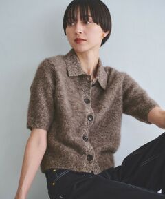 UNITED ARROWS / ユナイテッドアローズ ニット・セーター | フォックスカシミヤ ショートスリーブ ポロニット