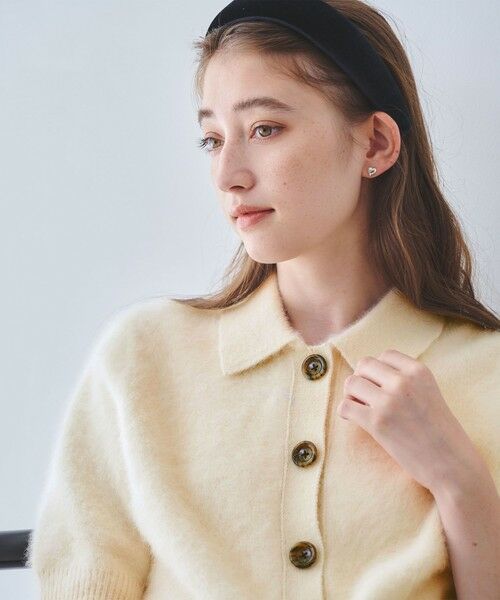 UNITED ARROWS / ユナイテッドアローズ ニット・セーター | フォックスカシミヤ ショートスリーブ ポロニット | 詳細2