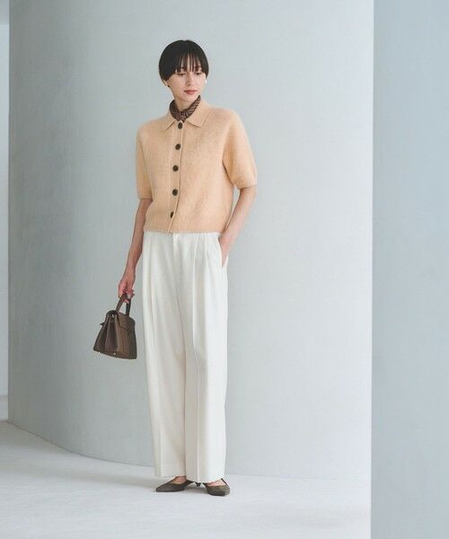 UNITED ARROWS / ユナイテッドアローズ ニット・セーター | フォックスカシミヤ ショートスリーブ ポロニット | 詳細18