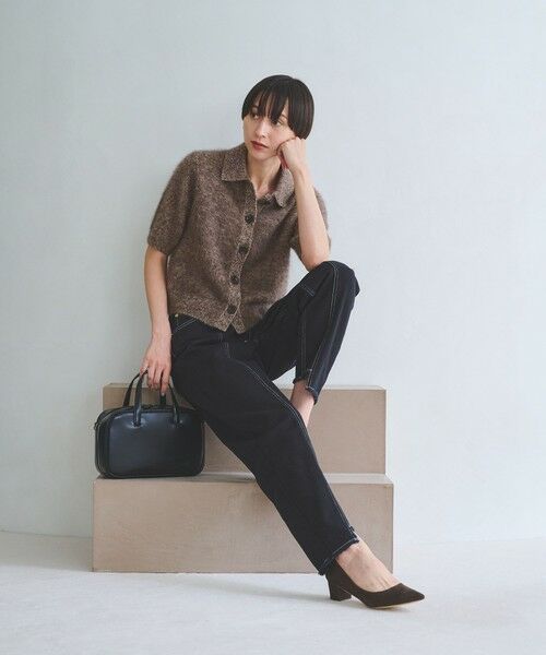 UNITED ARROWS / ユナイテッドアローズ ニット・セーター | フォックスカシミヤ ショートスリーブ ポロニット | 詳細28