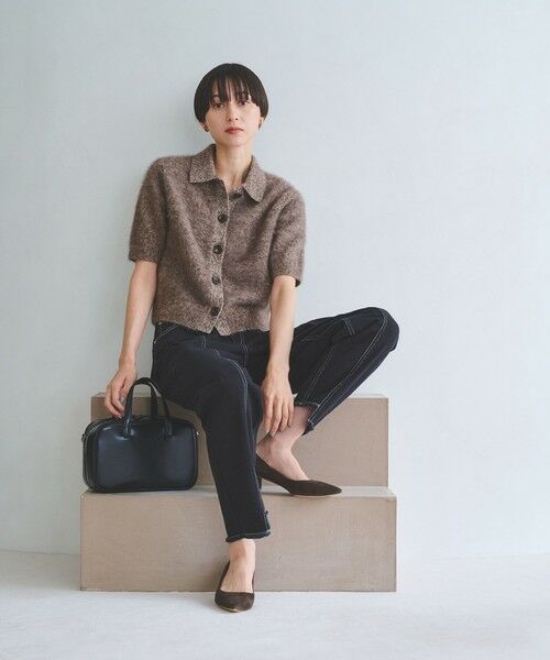 UNITED ARROWS / ユナイテッドアローズ ニット・セーター | フォックスカシミヤ ショートスリーブ ポロニット | 詳細29