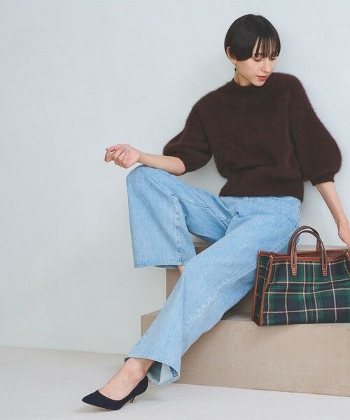 UNITED ARROWS / ユナイテッドアローズ ニット・セーター | フォックスカシミヤ パフ ハーフスリーブ ニット | 詳細11