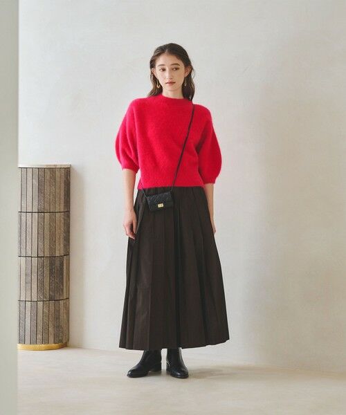 UNITED ARROWS / ユナイテッドアローズ ニット・セーター | フォックスカシミヤ パフ ハーフスリーブ ニット | 詳細15