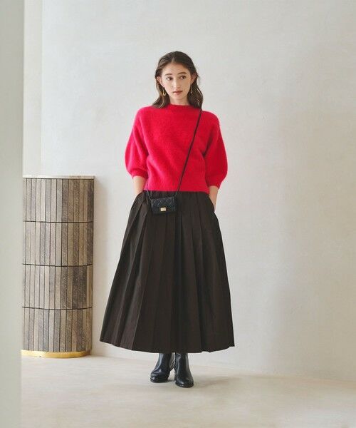 UNITED ARROWS / ユナイテッドアローズ ニット・セーター | フォックスカシミヤ パフ ハーフスリーブ ニット | 詳細16