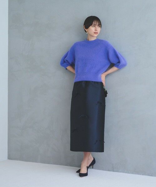 UNITED ARROWS / ユナイテッドアローズ ニット・セーター | フォックスカシミヤ パフ ハーフスリーブ ニット | 詳細20