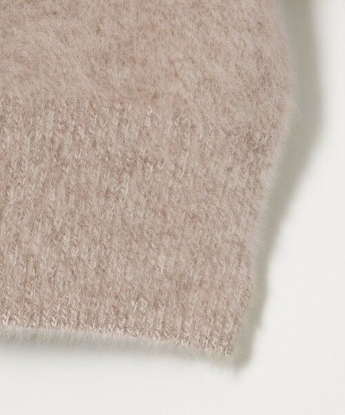 UNITED ARROWSフォックスカシミヤ ハーフスリーブ ニット　ベージュ UNITED ARROWS｜フォックスカシミヤ パフ ハーフスリーブ ニット