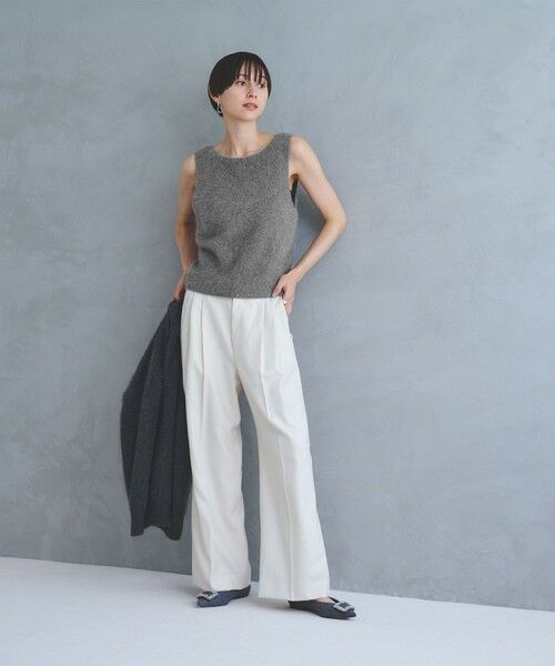 UNITED ARROWS / ユナイテッドアローズ ベスト | フォックス カシミヤ スパンコール 2WAY ニットベスト | 詳細15