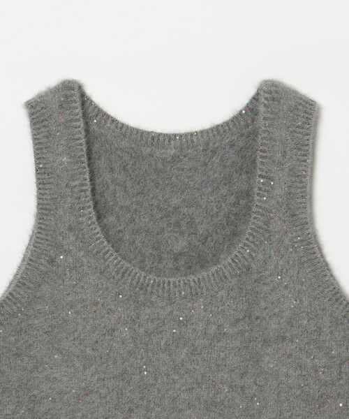 UNITED ARROWS / ユナイテッドアローズ ベスト | フォックス カシミヤ スパンコール 2WAY ニットベスト | 詳細18