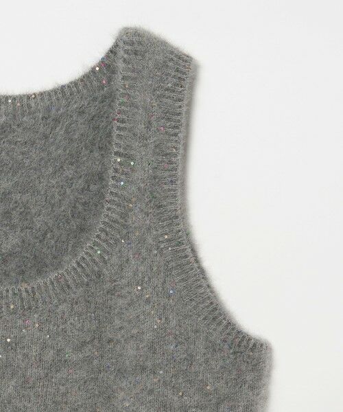 UNITED ARROWS / ユナイテッドアローズ ベスト | フォックス カシミヤ スパンコール 2WAY ニットベスト | 詳細19