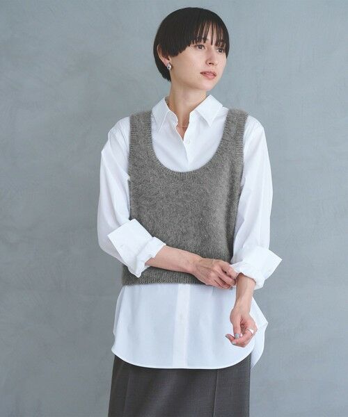 UNITED ARROWS / ユナイテッドアローズ ベスト | フォックス カシミヤ スパンコール 2WAY ニットベスト | 詳細9