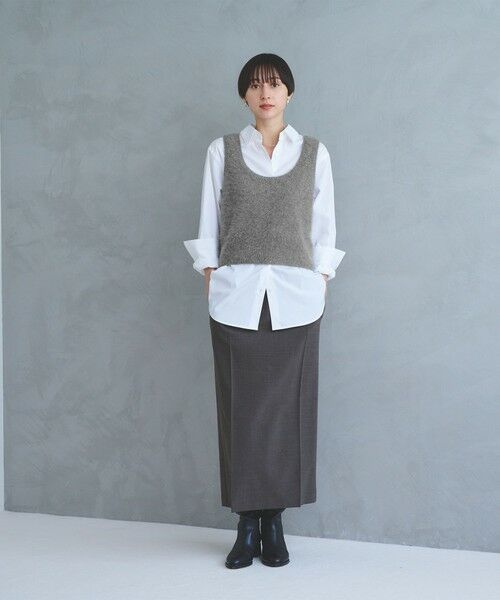 UNITED ARROWS / ユナイテッドアローズ ベスト | フォックス カシミヤ スパンコール 2WAY ニットベスト | 詳細12