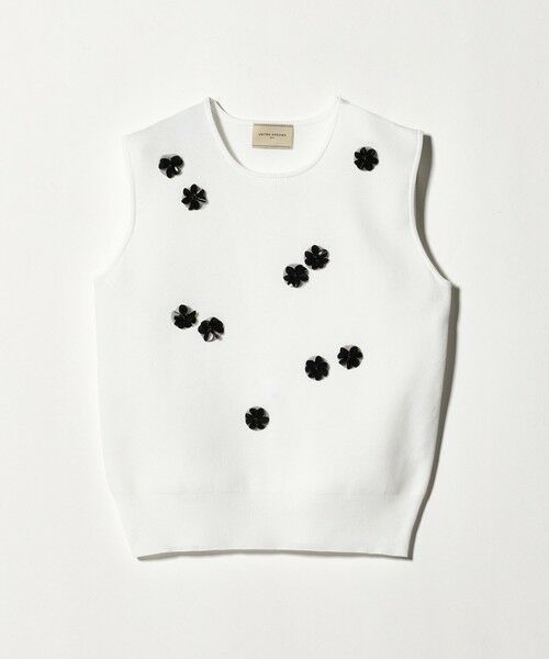 UNITED ARROWS / ユナイテッドアローズ ニット・セーター | スパンコール 3D フラワー ベスト | 詳細3