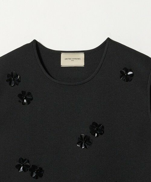 UNITED ARROWS / ユナイテッドアローズ ニット・セーター | スパンコール 3D フラワー ベスト | 詳細17